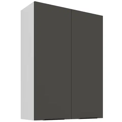 Kuchynské skrinky visiace Kuchynská skrinka Aria-Gr/Wh Anti Fingerprint 80g-108 2f