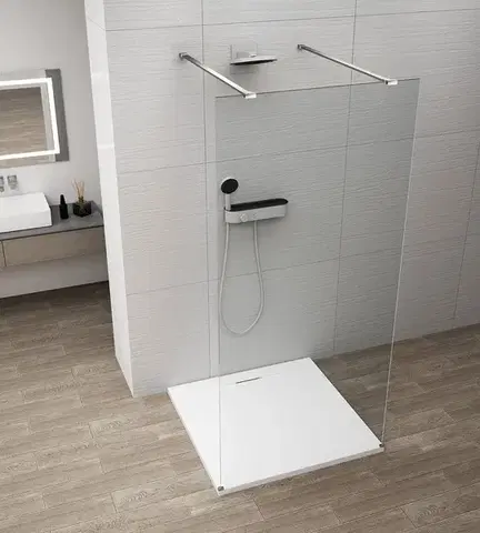 Sprchové dvere POLYSAN - ESCA CHROME jednodielna sprchová zástena do priestoru, číre sklo, 1100  ES1011-05
