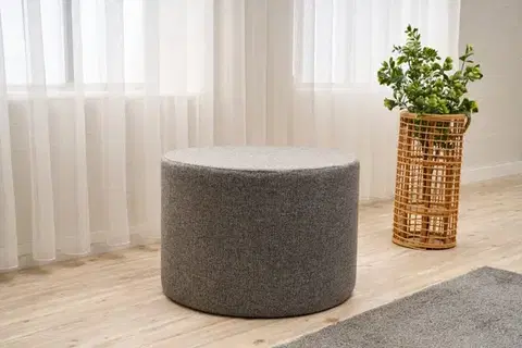 Taburety a podnožky Puf Likya - Grey