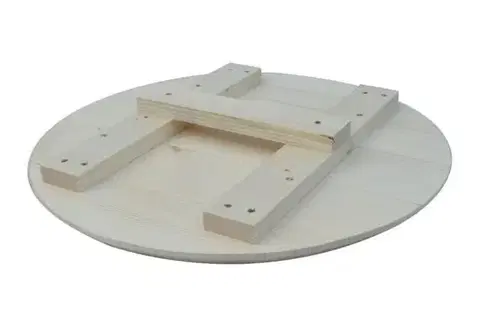 Pokrievky Kinekus Pokrievka priemer 62,5cm drevená na 80l a 100l kotol smalt