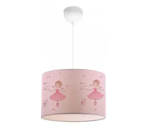 Svietidlá  Detský luster CANDY 1xE27/40W/230V ružový 780SGN4670