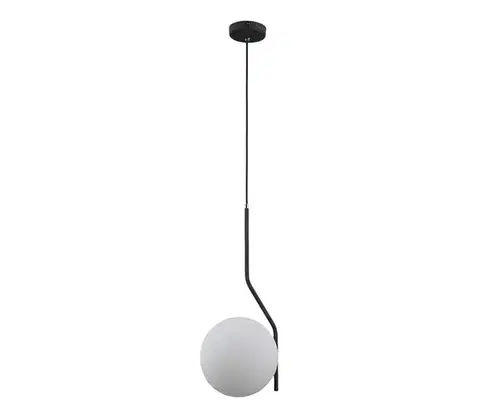 Svietidlá  PND-3300-1-BK - Luster na lanku CARIMI 1xE27/5W/230V čierna PND-3300-1-BK