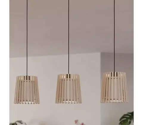Svietidlá Eglo 900903 - Luster na lanku FATTORIA 3xE27/25W/230V 900903