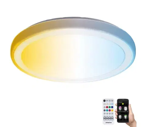 Svietidlá  B.V.  - LED Kúpeľňové stropné svietidlo LED/24W/230V IP44 + diaľkové ovládanie S10303NB9