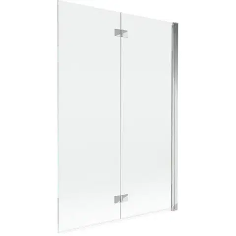 Sprchové dvere MEXEN - MIST vaňová zástena 120x150 cm 6mm 2-s, chróm, číra, pravá 8A9-120-002-01-00-P