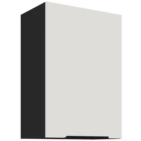 Kuchynské skrinky visiace Kuchynská skrinka Aria-Wh/Bl Anti Fingerprint 50g-72 1f