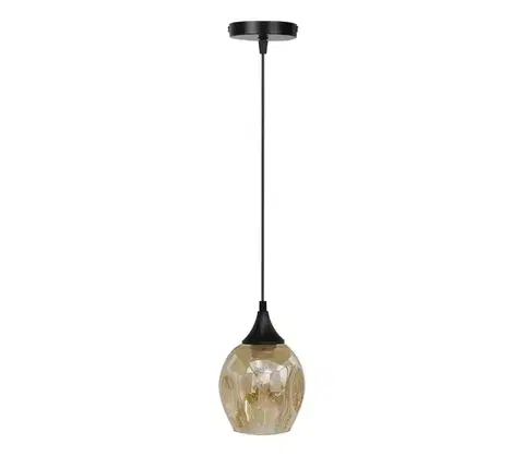 Svietidlá  Luster na lanku ASPA 1xE27/40W/230V čierna 31-00583