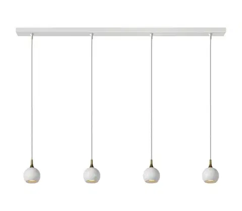 Svietidlá Lucide 09434/04/31 - Luster na lanku FAVORI 4xGU10/5W/230V biela 09434/04/31