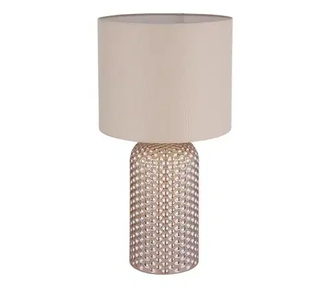 Lampy Globo 21735CH - Stolná lampa SOFIA 1xE27/60W/230V béžová 21735CH