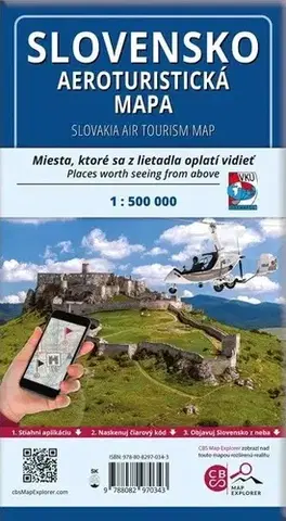 Slovensko a Česká republika Aeroturistická mapa Slovensko a Česko 1: 500T
