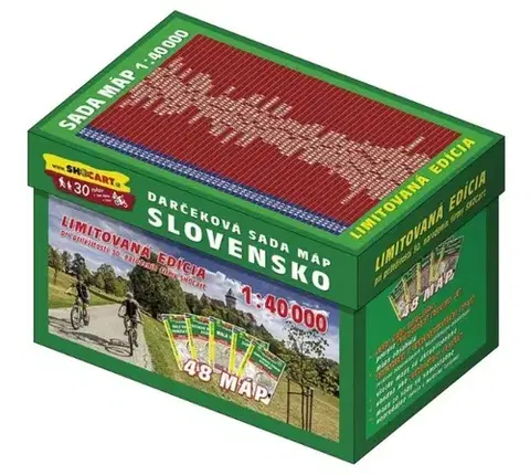 Slovensko a Česká republika Dárková sada map Slovensko 1:40.000
