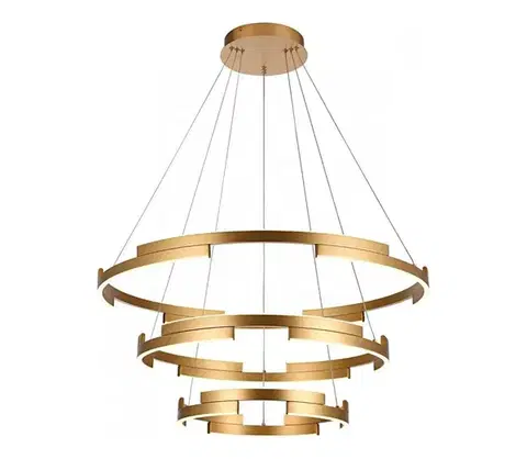 Svietidlá Redo 01-3181 - LED Stmievateľný luster na lanku CASTLE LED/80W/230V zlatá 01-3181