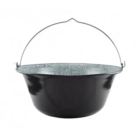 Outdoorové kotlíky Kinekus Kotol na guľáš smaltovaný, závesný, objem 25L, priemer 47cm