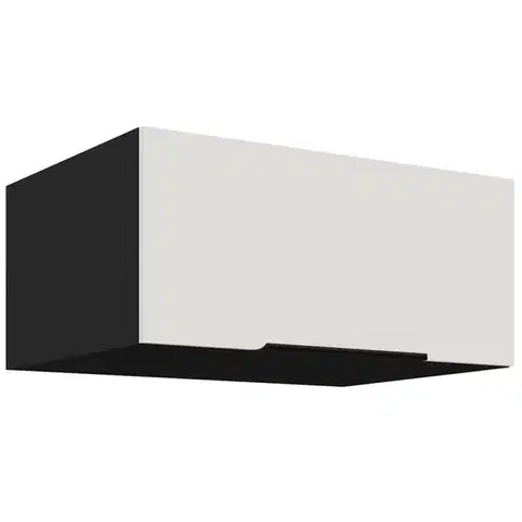 Kuchynské skrinky visiace Kuchynská skrinka Aria-Wh/Bl Anti Fingerprint 80 Nagu-36 1f