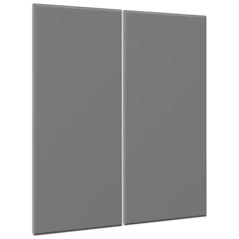 Kuchynské skrinky Čelo skrinky Luxeo F16-G80(72) tenký rám grey