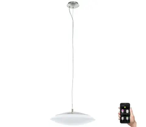 Svietidlá Eglo 33227 - LED RGBW Stmievateľný luster na lanku FRATTINA-C LED/27W/230V 33227