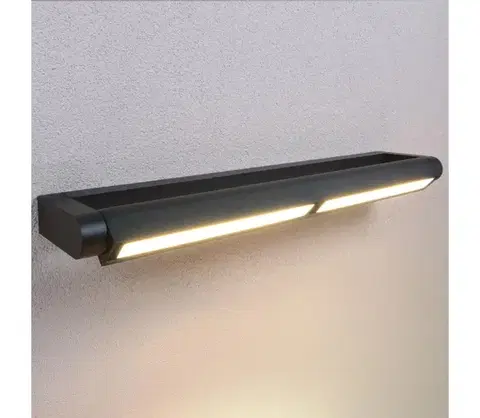 Svietidlá BRILAGI - LED vonkajšie nástenné svietidlo SALERNO LED/24W/230V 66 cm čierna IP65 WO-HR60281-650-OEM-BLK