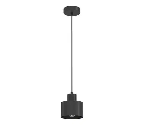 Svietidlá  Luster na lanku PARKLA 1xE27/15W/230V čierny 8776