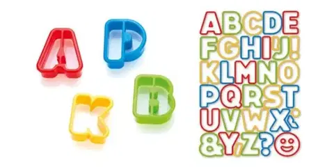 Vykrajovače Kinekus Vykrajovače abeceda Delícia KIDS 34ks