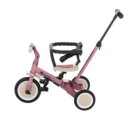 Odrážadlá Petite&Mars PETITE&amp;MARS - Detská trojkolka 5v1 TURBO Dusty Rose 613821
