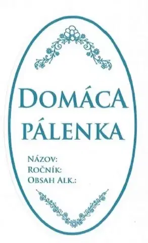 Samolepky na stenu Kinekus Samolepka na fľašu DOMÁCA PÁLENKA 16ks etikiet KLC