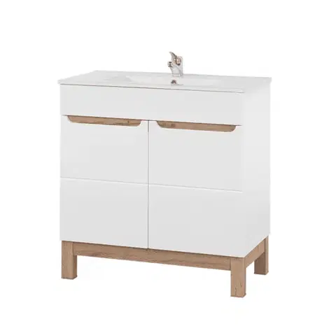 Skrinky do kúpeľne ArtCom Skrinka pod umývadlo BALI White 821 | 80 cm