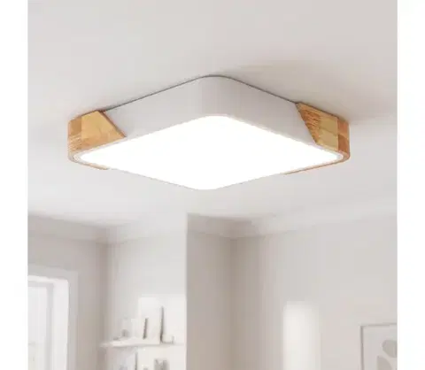 Svietidlá BRILAGI - LED Stropné svietidlo PILANA LED/24W/230V dub/biela 32x32 cm WO800-OEM27-30