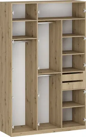 Šatňové skrine Korpus šatníkové skrine FORMO K7 Halmar