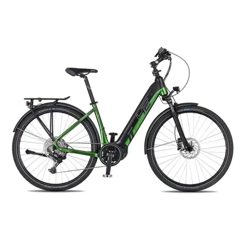 Elektrobicykle 4EVER Comfort Elite 720Wh snake green/black - S (16", 155-165 cm)