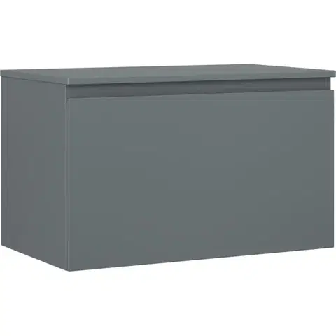 Kúpeľňový nábytok MEXEN/S - Orio kúpeľňová skrinka pod umývadlo 80 cm s doskou, 1 šuplík, grafit mat 91A10-08047-1-BFC66
