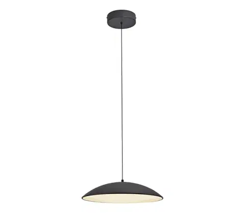 Svietidlá Schöner Wohnen 14606-18-LED stmievateľný závesný luster na lanku LENTE LED/17W/230V pr. 40 cm čierna 14606-18