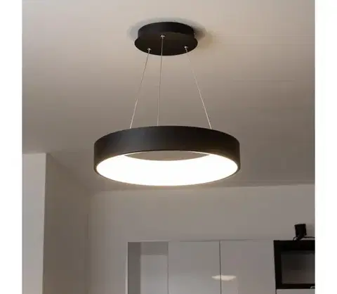 Svietidlá BRILAGI - LED Stmievateľný luster na lanku LED/40W/230V 3000-6500K čierny + DO BRKL02R-40W/LED-CR