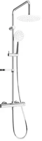 Sprchy a sprchové panely MEXEN/S - KX67 Sprchový stĺp s termostatickou batériou, chróm / biela 771506791-00