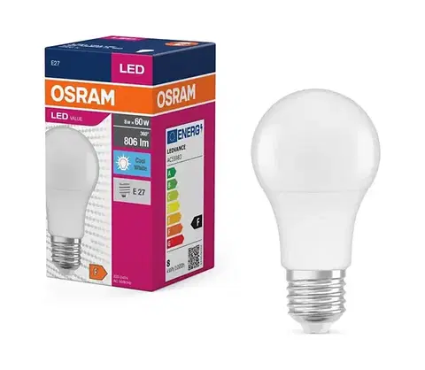 LED osvetlenie LED Žiarovka VALUE A60 E27/8W/230V 4000K - Osram 4099854109799