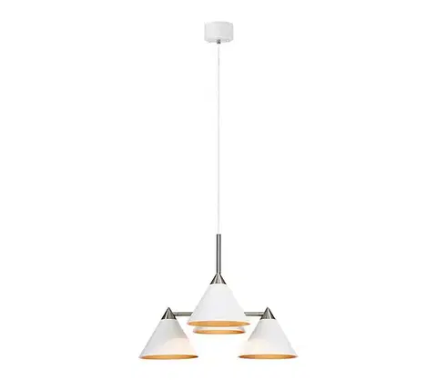 Svietidlá Markslöjd 108077 - Luster na lanku KLINT 4xE14/40W/230V biela 108077
