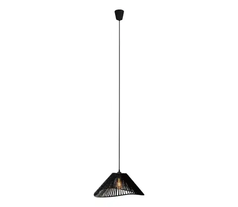 Svietidlá MAXLIGHT P0579 - Luster na lanku AMALFI 1xE27/15W/230V pr. 45 cm čierna P0579