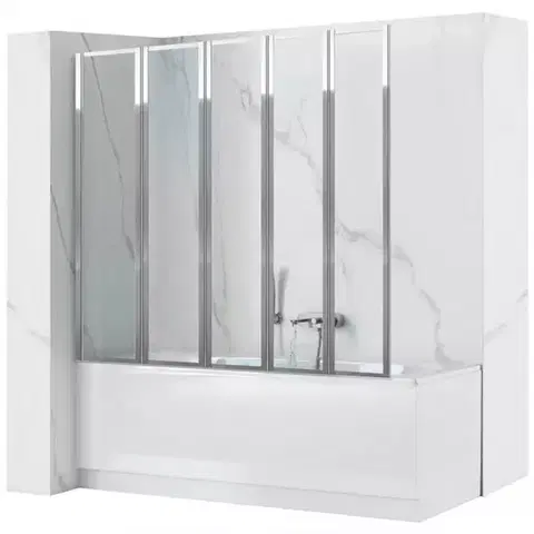 Vaňové zásteny Vaňová zástena Idea 120x140 chróm