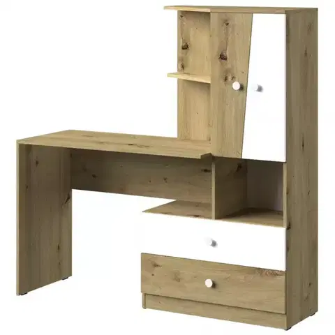 Moderné kancelárske stoly Písací stôl Nero 11  150 – Biely Mat