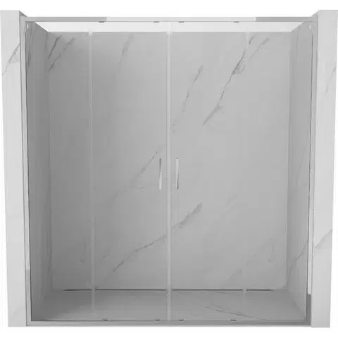 Sprchovacie kúty MEXEN/S - Exo dvojité posuvné sprchové dvere 190, transparent, chróm 8152-190-000-01-00