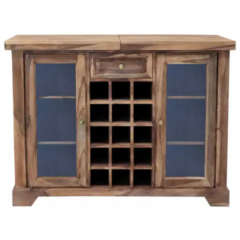 Barové stolíky Barová skriňa 120x90x50 indický masív palisander