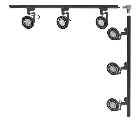 Svietidlá Zuma Line 3579 - Bodové svietidlo v lištovom systéme MASTER 6xGU10/15W/230V čierne 3579