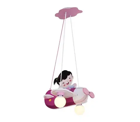 Svietidlá Globo 15728 - Detský luster KITA 2xE27/40W/230V 15728