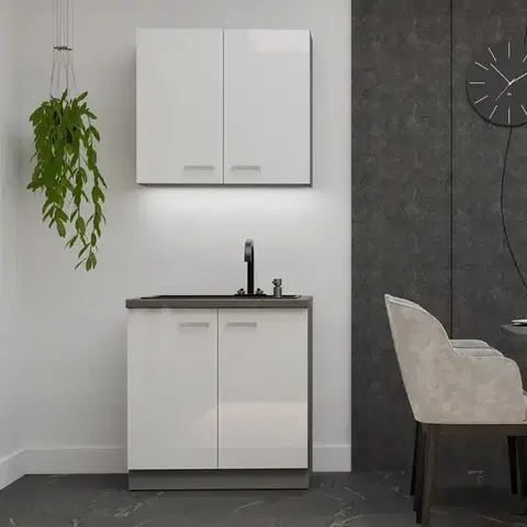 Modulový kuchynský nábytok Kuchynská Linka Bianka 80 cm bez pracovnej dosky