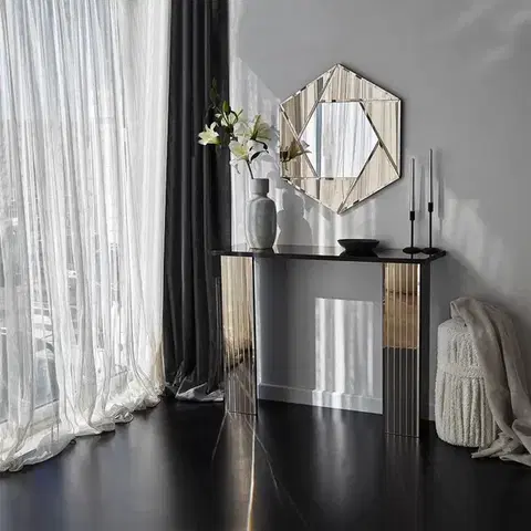 Konzolové stolíky Komoda Dresser 3B - Bronze