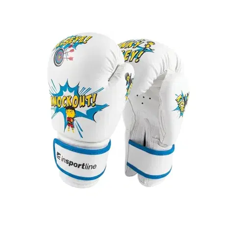 Boxerské rukavice Detské boxerské rukavice inSPORTline Jabbino biela - 6oz