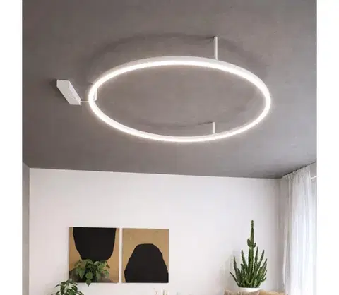 Svietidlá Ideal Lux - LED stropné svietidlo ORACLE SLIM LED/37W/230V 2700K pr. 70 cm biela 341934