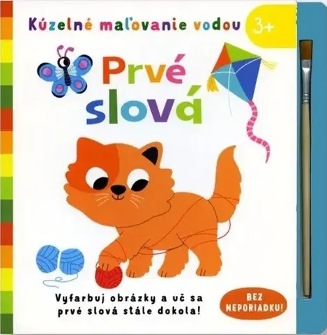 Leporelá, krabičky, puzzle knihy Kúzelné maľovanie vodou: Prvé slová - Elizabeth Golding