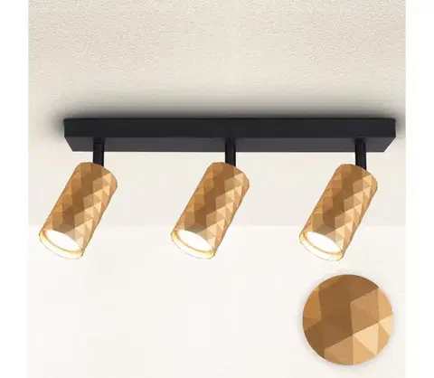 Svietidlá BRILAGI - Bodové svietidlo SELE DIAMANT 3xGU10/30W/230V zlaté WO-DIA3-GLD