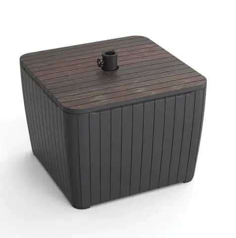 Úložné boxy a chladničky KETER Úložný box ZION DECO | walnut / grafit