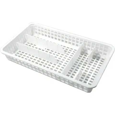 Príborníky ALFA PLASTIK - Príborník úzky dierkovaný biely